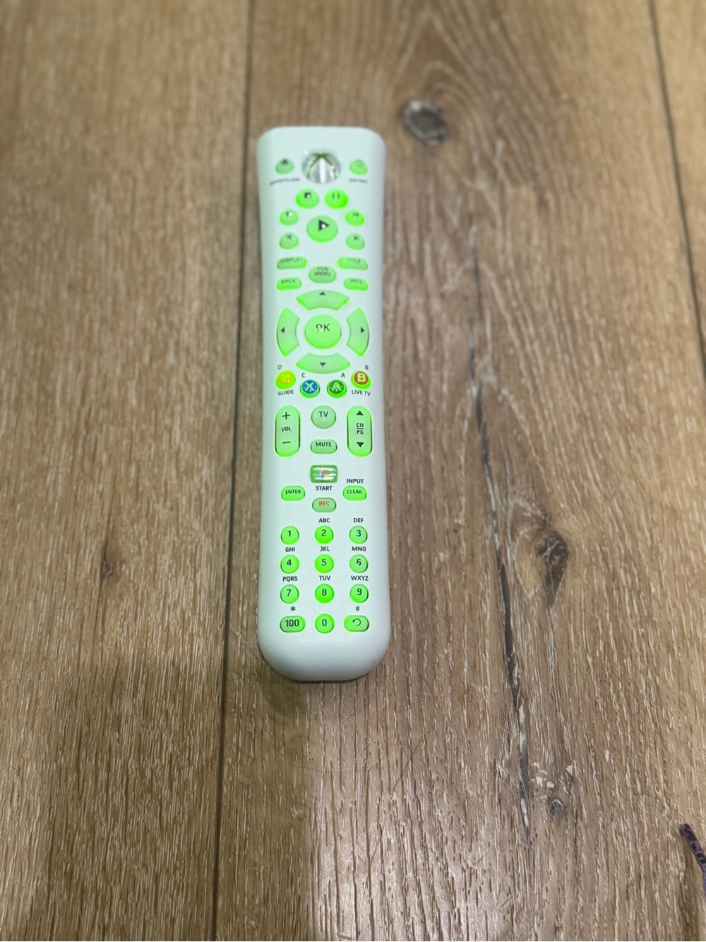 Official Microsoft Xbox 360 Universal Media DVD‎ Remote Control OEM White Tested